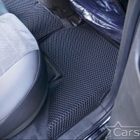 Автомобильные коврики EVA на Nissan Pathfinder III 3 ряда (2004-2014)