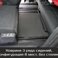 Автомобильные коврики EVA на Peugeot Traveller 8 мест, не Long (2016-2024) 