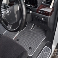 Коврики текстильные на Toyota Vellfire I пр.руль (2008-2014) 2 ряд - 2 места