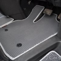 Коврики текстильные на Toyota Vellfire I пр.руль (2008-2014) 2 ряд - 2 места