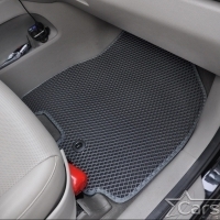 Коврики текстильные на Kia Carnival III (7мест) 2+3 без трансформеров (2014->)