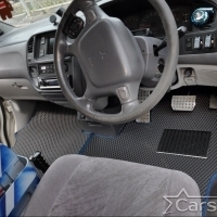 Двухслойные коврики EVA на Mitsubishi Delica IV Long пр.руль (1994-2007) 