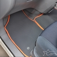 Двухслойные коврики EVA на Toyota Estima II пр.руль (2000-2006)