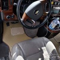 Двухслойные коврики EVA на Chevrolet Express II без консоли (2002->)