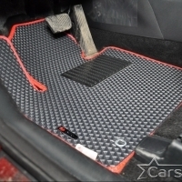 Двухслойные коврики EVA на Hyundai Santa Fe IV 3 ряда (2018-2020)