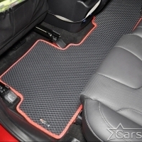 Двухслойные коврики EVA на Hyundai Santa Fe IV 3 ряда (2018-2020)