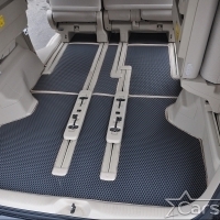Двухслойные коврики EVA на Toyota Vellfire I пр.руль (2008-2014) 2 ряд - 3 места
