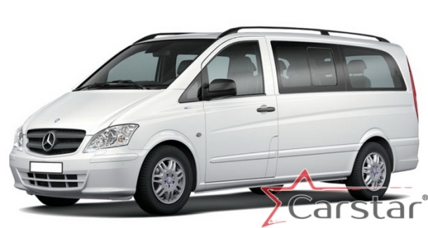 Автомобильные коврики EVA 3D для Mercedez-Benz Vito II W639 без столика (2003-2014)